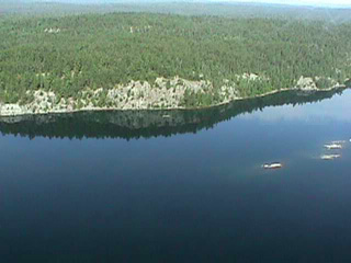 Slide Rock, close to Lake Temagami's hub.